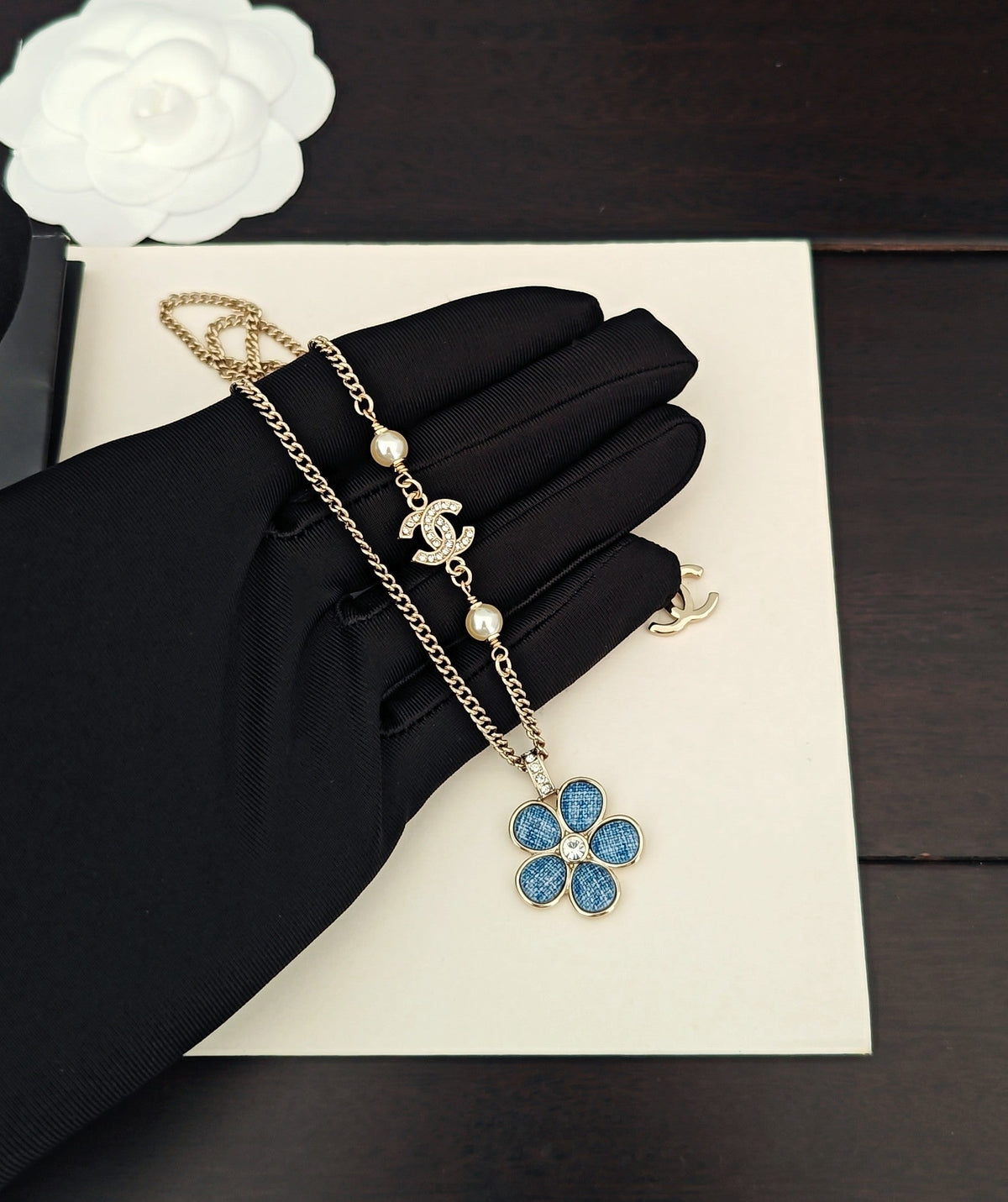 Martin Graham pendant necklace in polished metal-tone – main product view