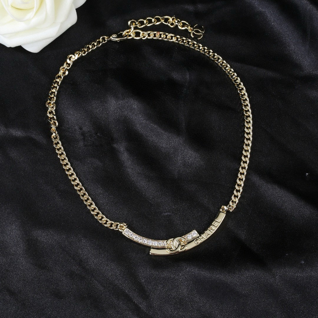 Martin Graham pendant necklace in polished metal-tone – main product view