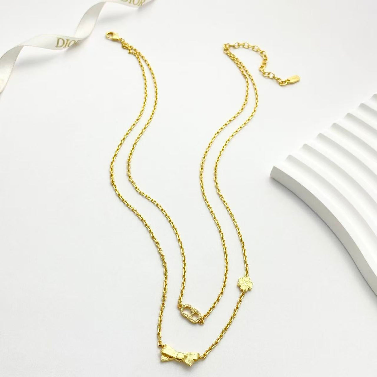 Martin Graham pendant necklace in polished metal-tone – main product view