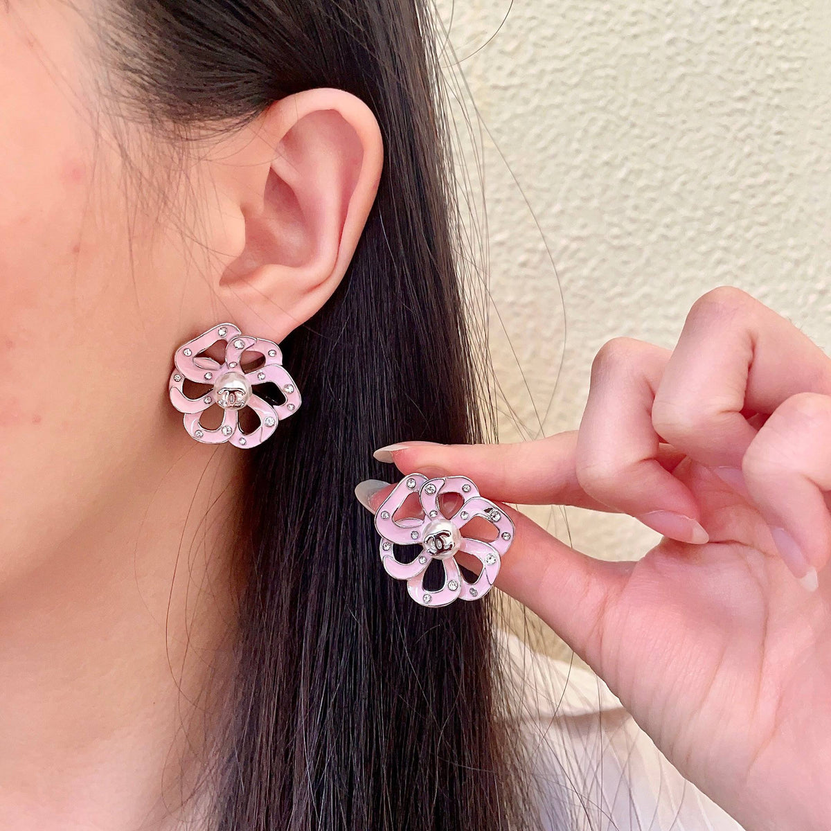 Martin Graham stud earrings in polished metal-tone – main product view