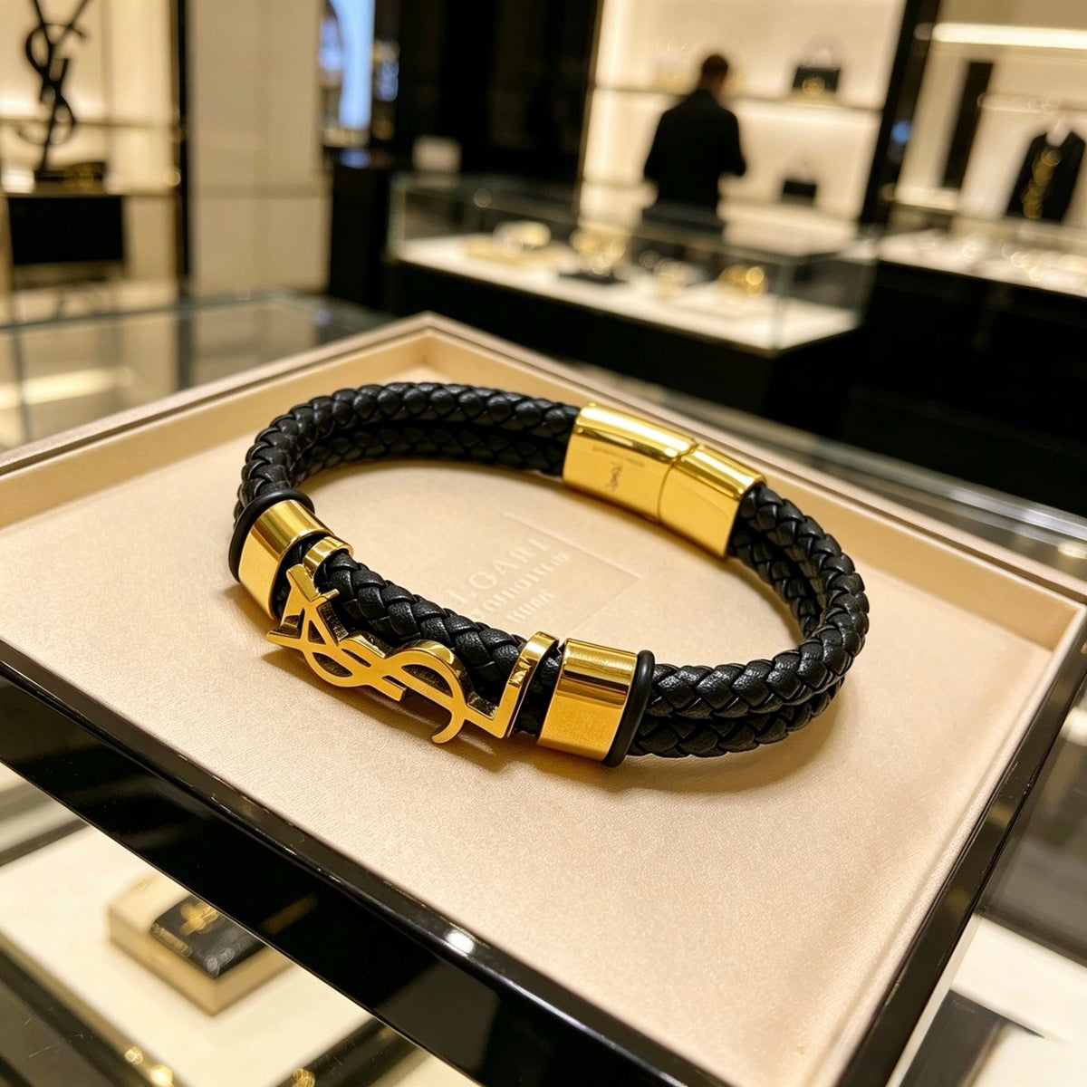Martin Graham bangle in polished metal-tone – main product view