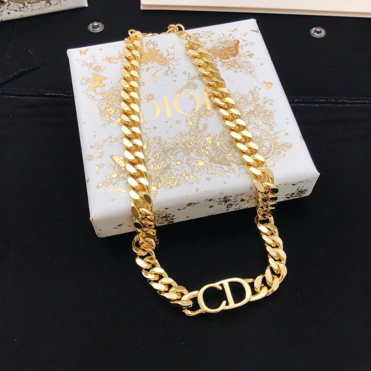 Martin Graham pendant necklace in polished metal-tone – main product view