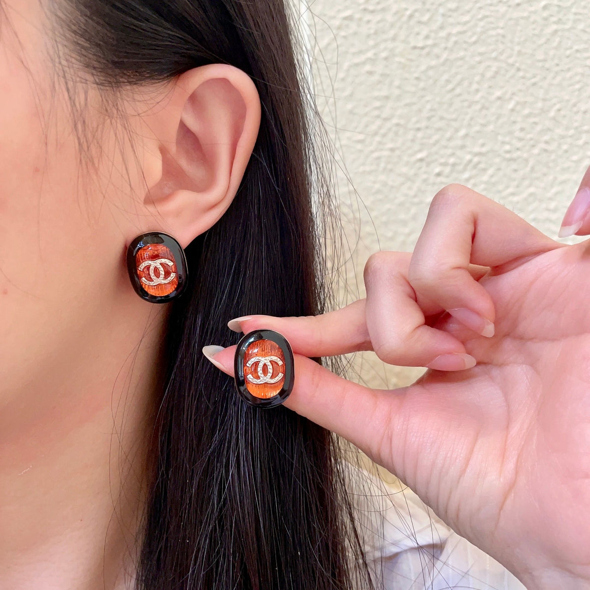 Martin Graham stud earrings in polished metal-tone – main product view