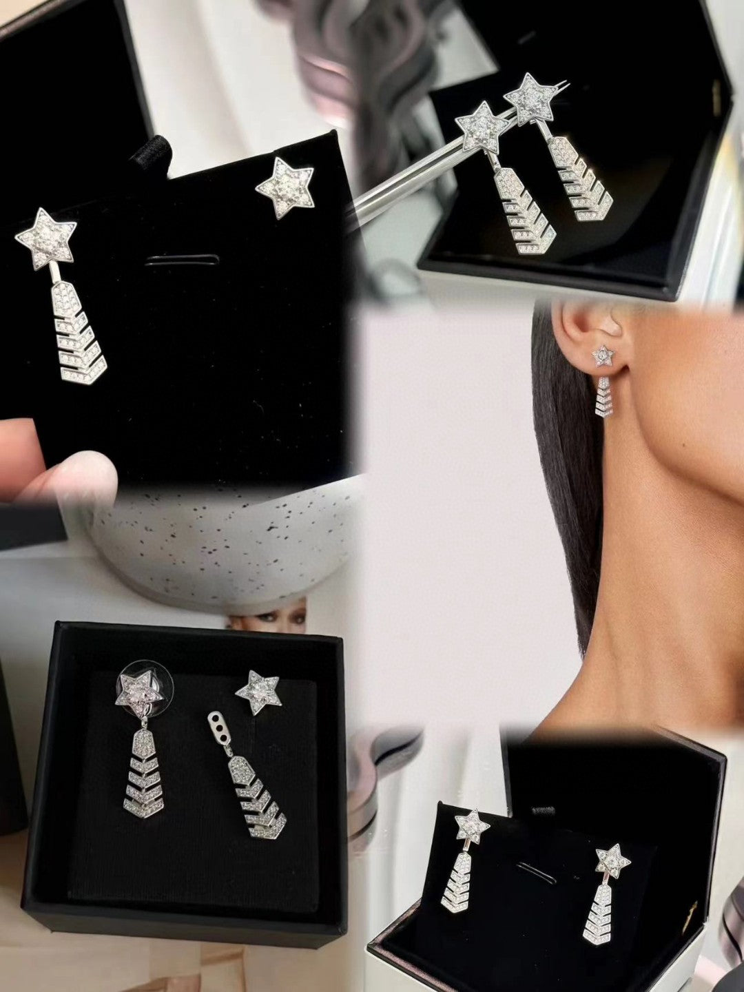 Martin Graham stud earrings in polished metal-tone – main product view