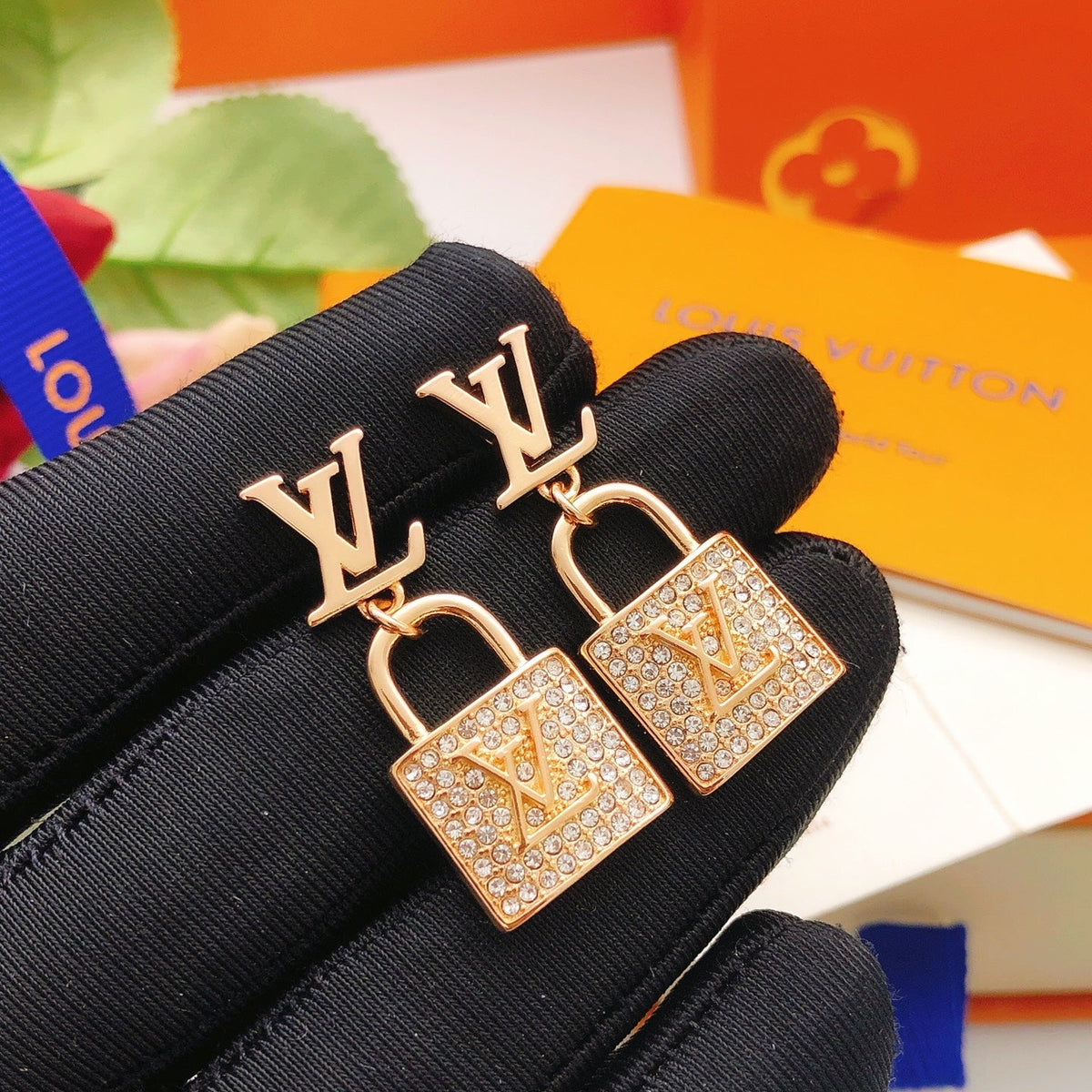 Martin Graham stud earrings in polished metal-tone – main product view