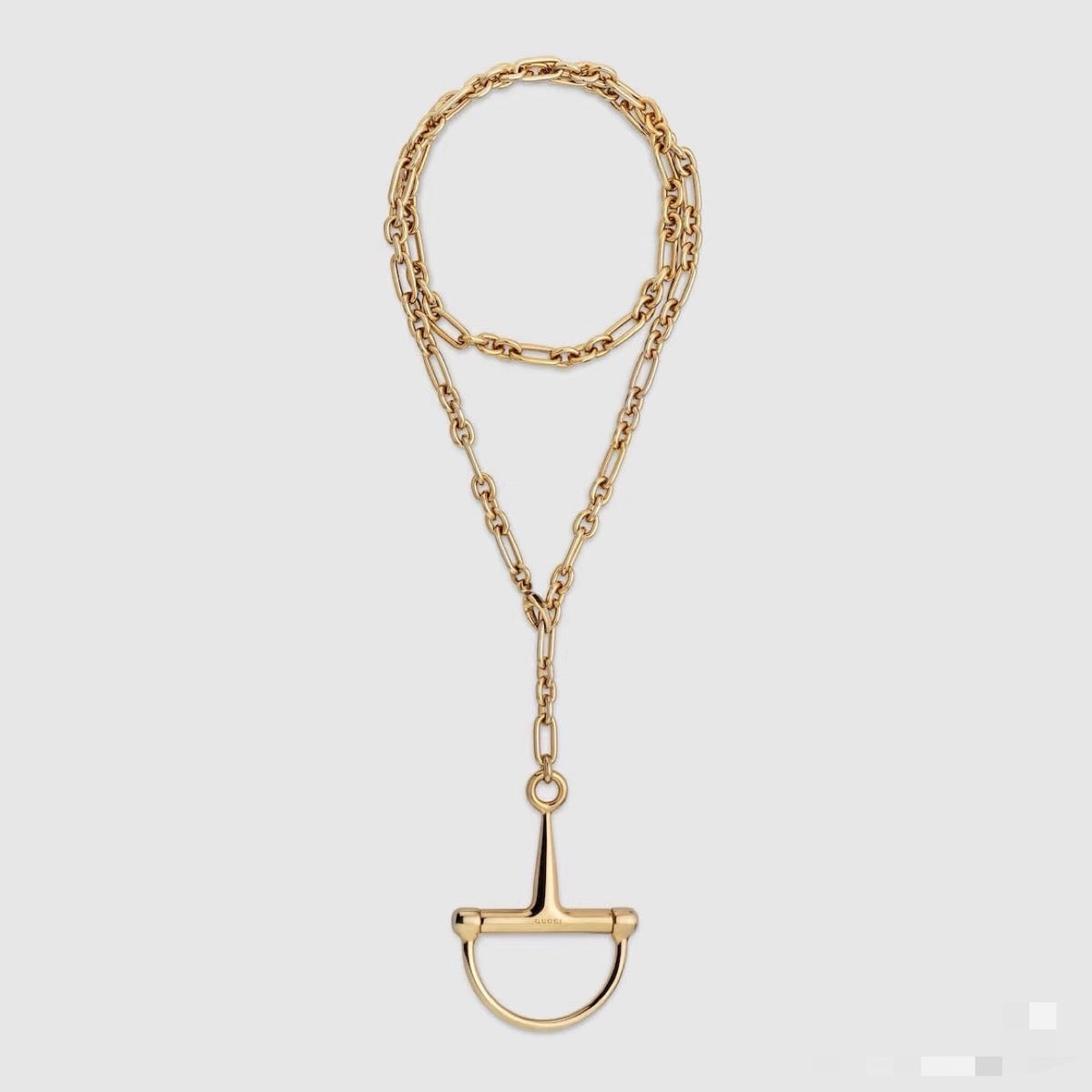 Martin Graham pendant necklace in polished metal-tone – main product view