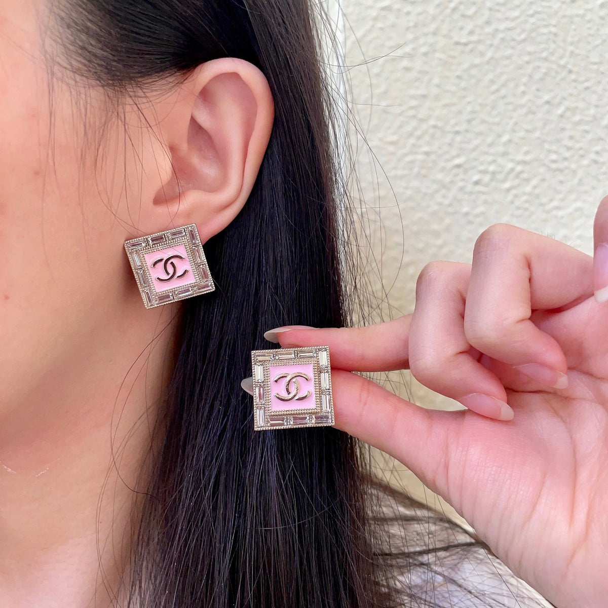 Martin Graham stud earrings in polished metal-tone – main product view