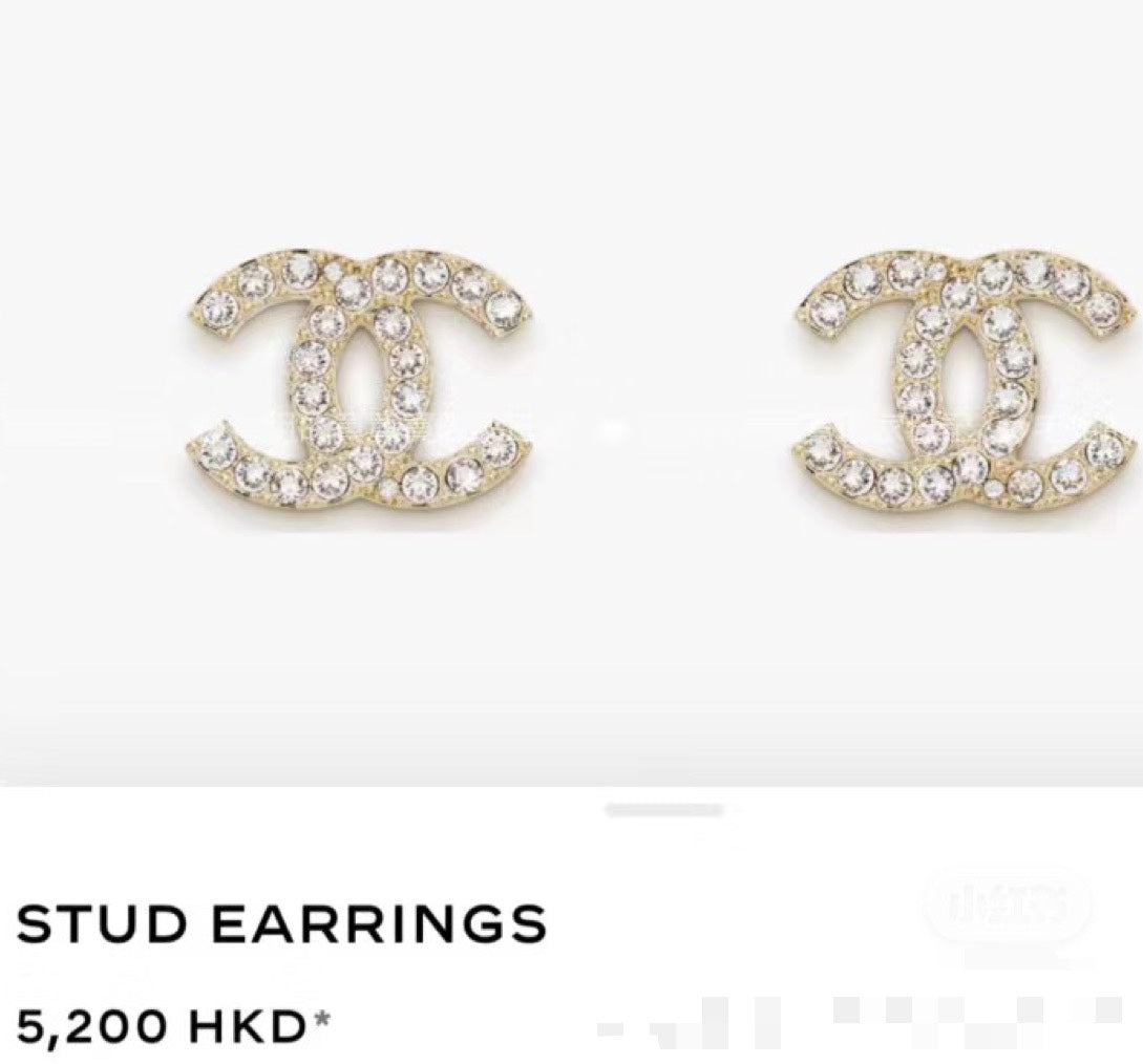 Martin Graham stud earrings in polished metal-tone – main product view