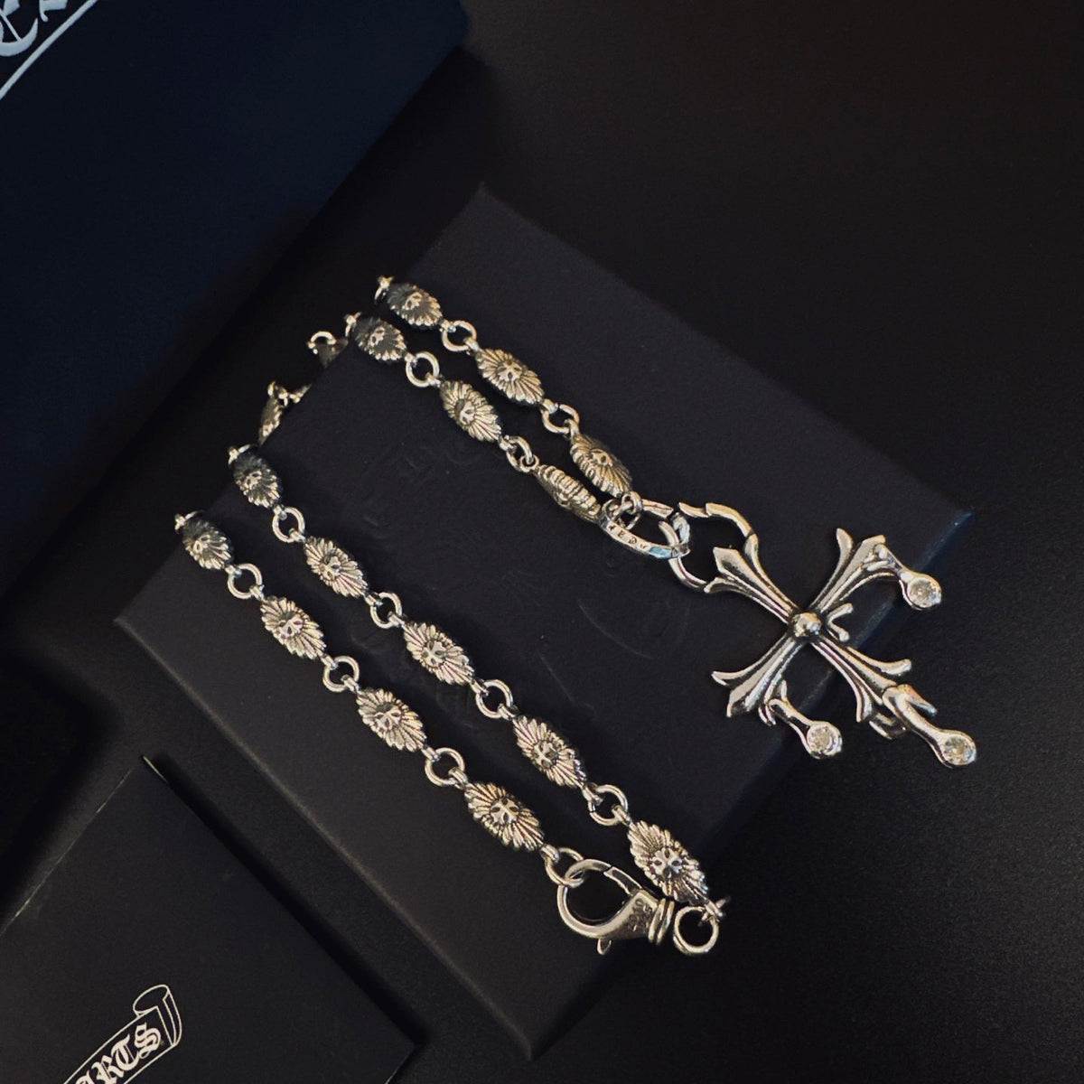 Martin Graham pendant necklace in polished metal-tone – main product view