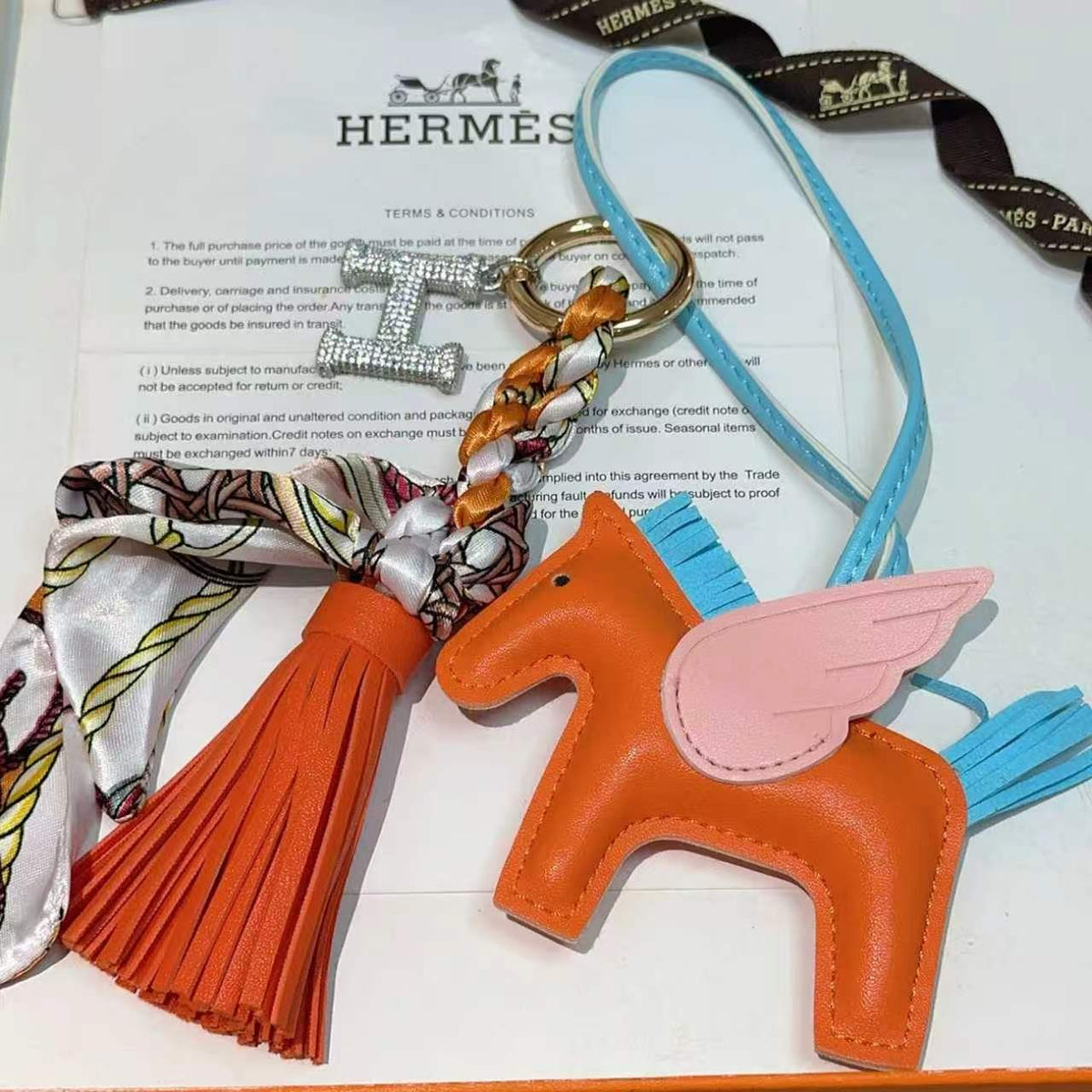 Martin Graham keychain in polished metal-tone – main product view