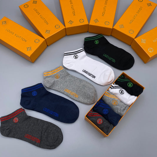 Louis Vuitton Restrained Wordmarks No-Show Socks