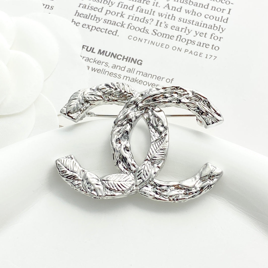 Martin Graham brooch in polished metal-tone – main product view