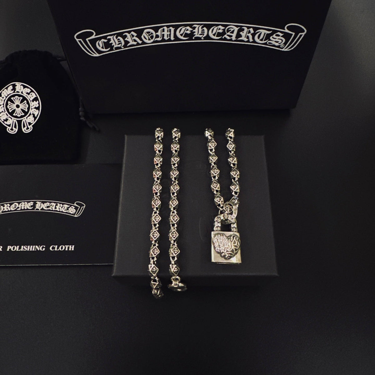 Martin Graham pendant necklace in polished metal-tone – main product view