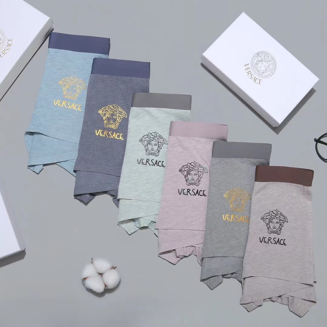 Versace Pastel Logo Men's Trunk Underwear - 3-Piece Box