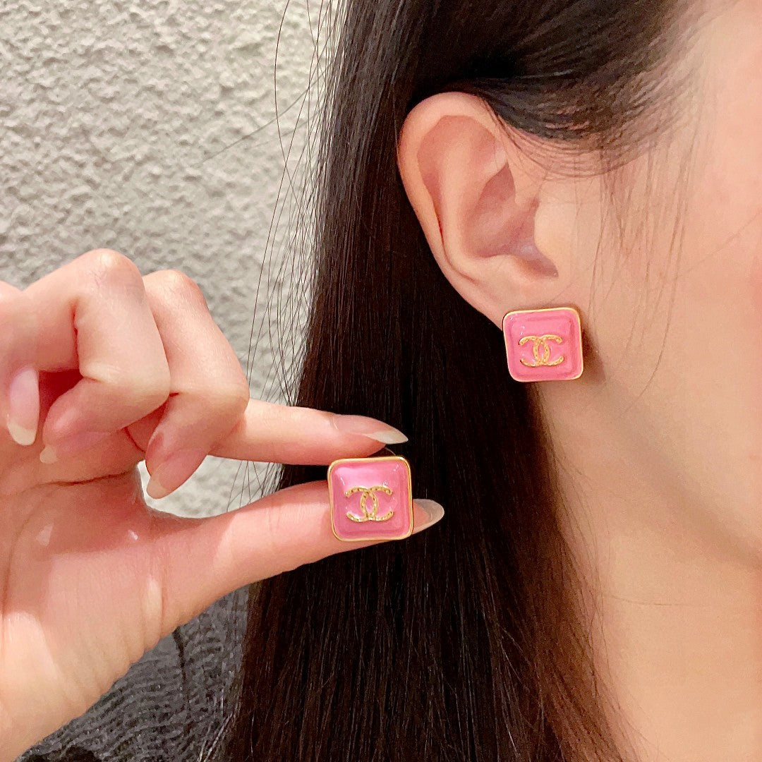 Martin Graham stud earrings in polished metal-tone – main product view