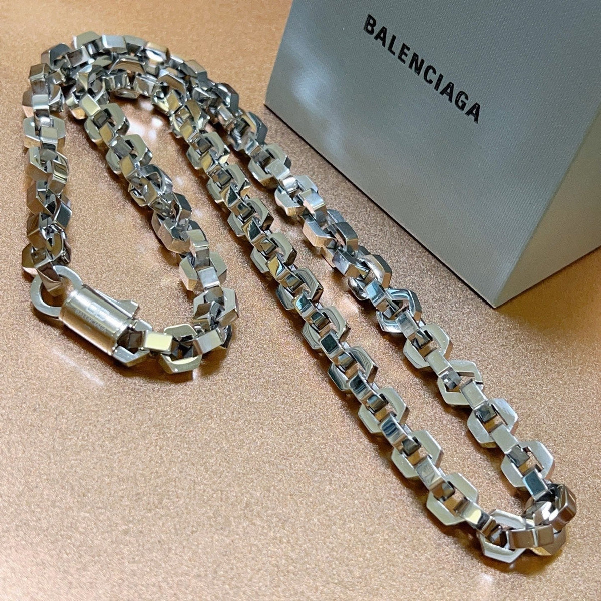 Martin Graham pendant necklace in polished metal-tone – main product view