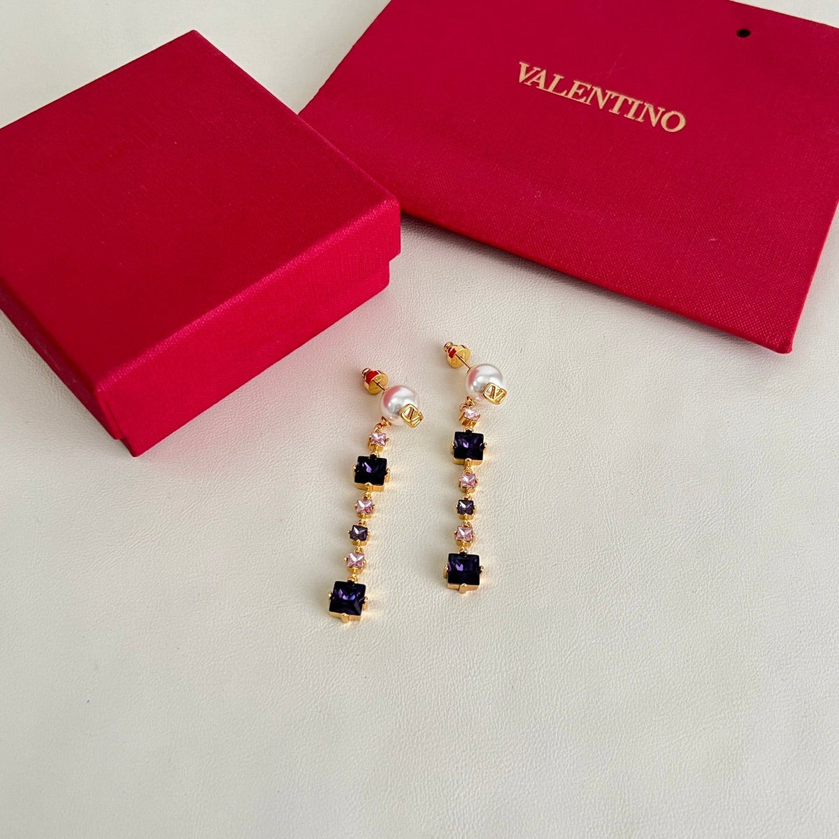 Martin Graham stud earrings in polished metal-tone – main product view