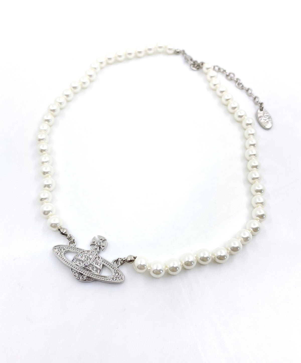Martin Graham pendant necklace in polished metal-tone – main product view
