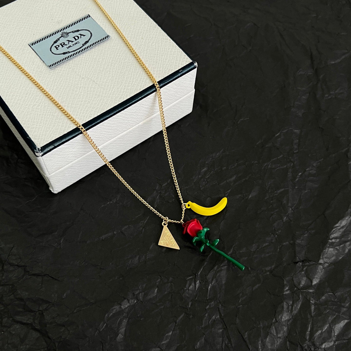 Martin Graham pendant necklace in polished metal-tone – main product view