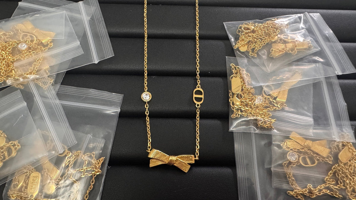 Martin Graham pendant necklace in polished metal-tone – main product view