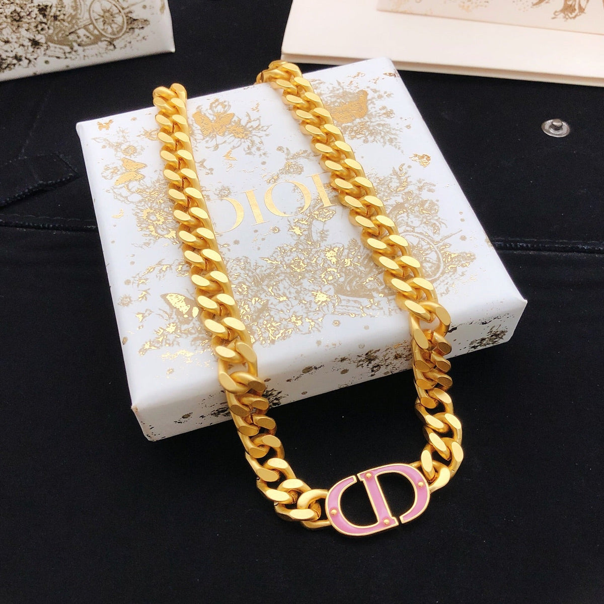 Martin Graham pendant necklace in polished metal-tone – main product view