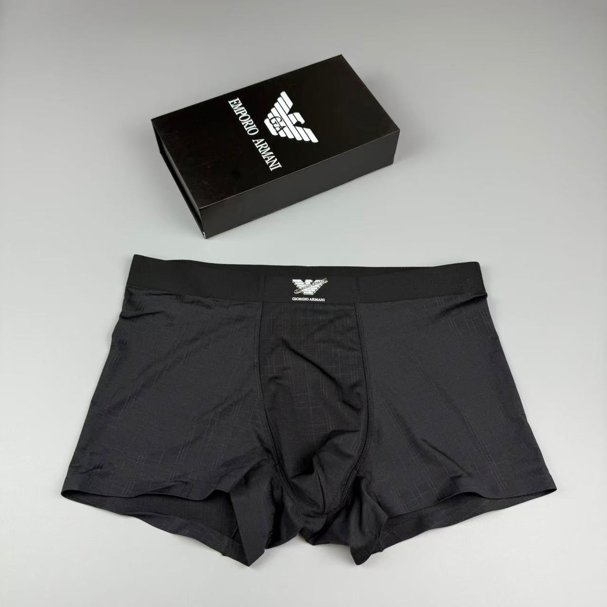 Armani Logo Detail Men's Boxer Briefs - 3-Piece Box