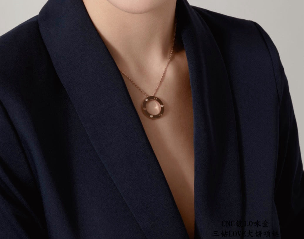 Martin Graham pendant necklace in polished metal-tone – main product view