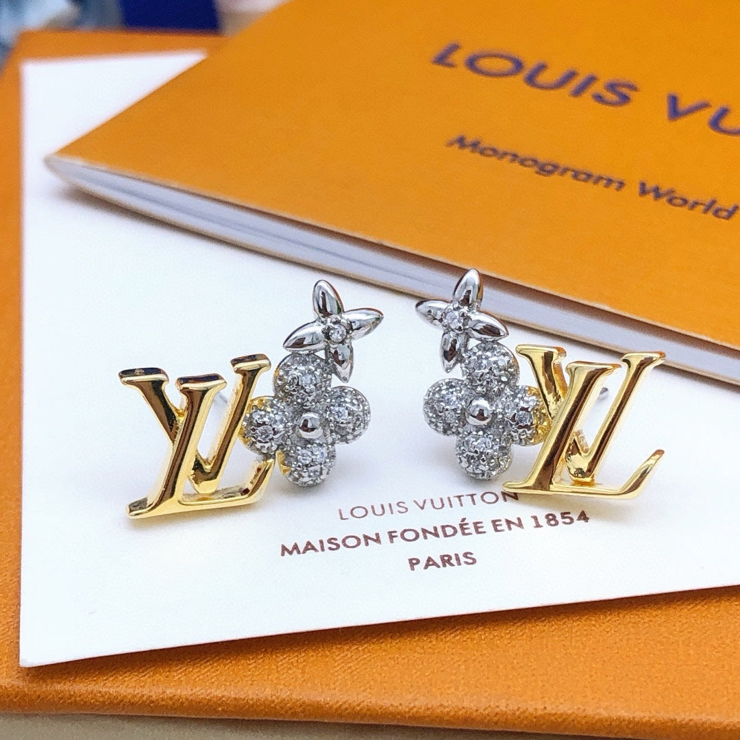 Martin Graham stud earrings in polished metal-tone – main product view