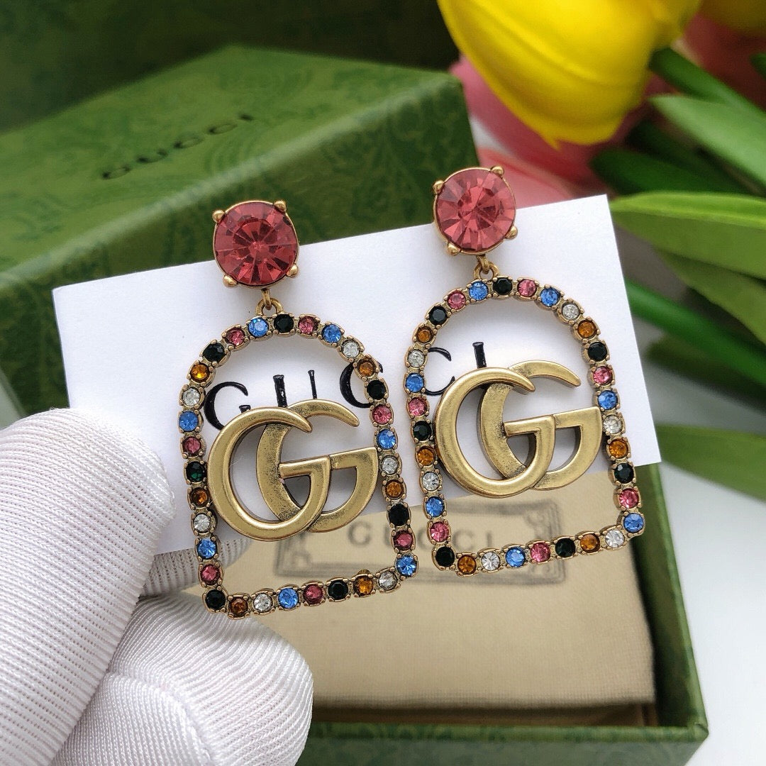 Martin Graham stud earrings in polished metal-tone – main product view