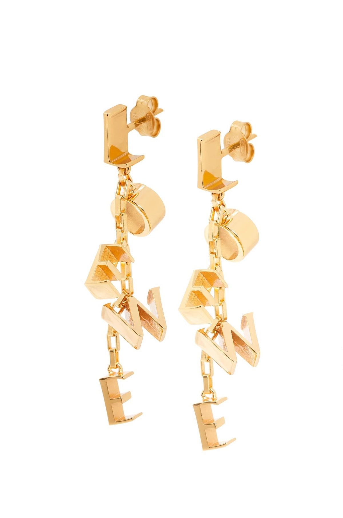 Martin Graham stud earrings in polished metal-tone – main product view