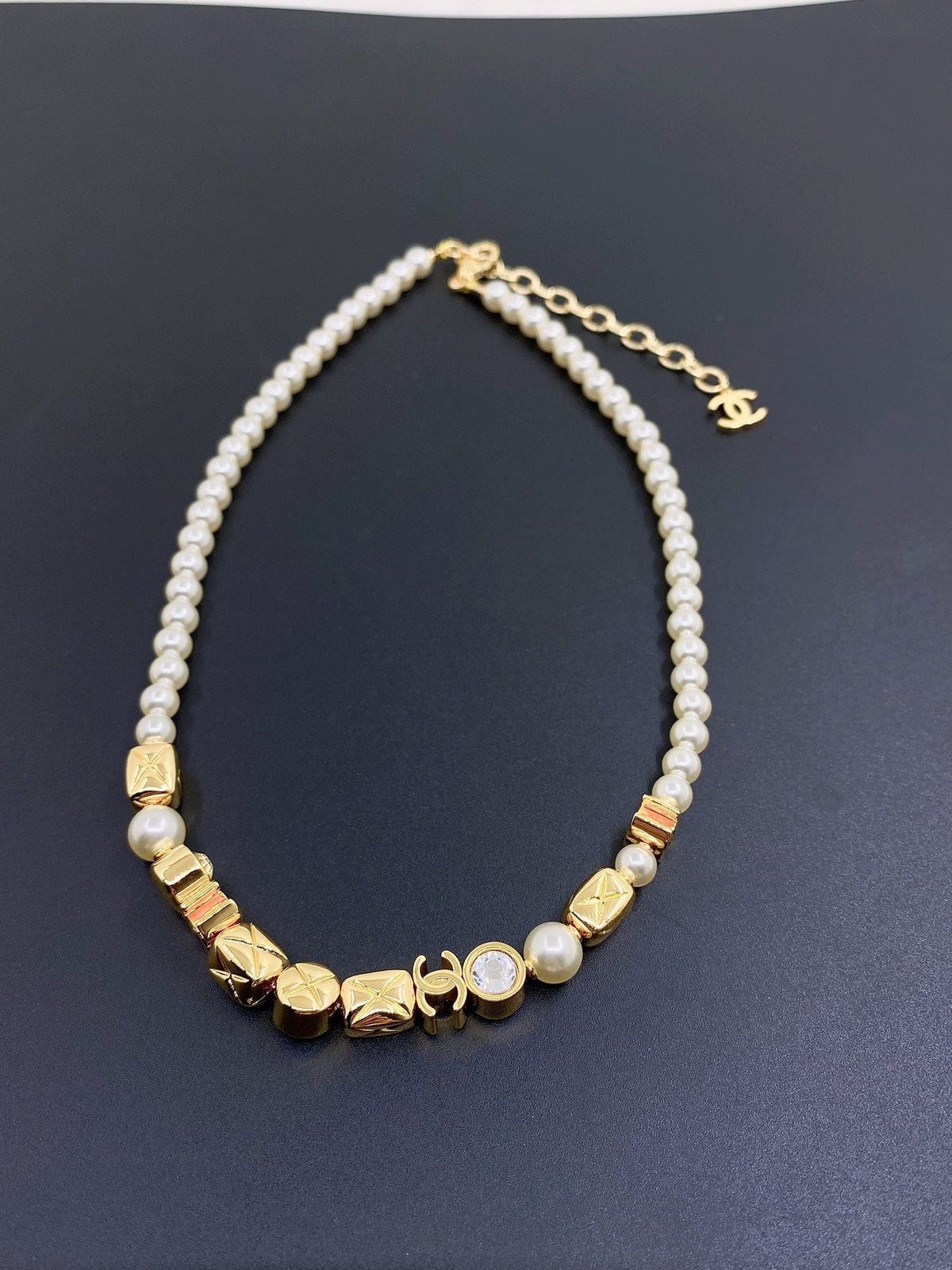 Martin Graham pendant necklace in polished metal-tone – main product view