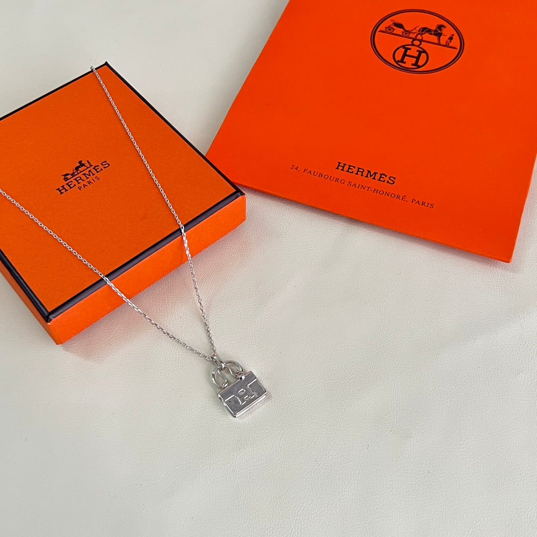 Martin Graham pendant necklace in polished metal-tone – main product view