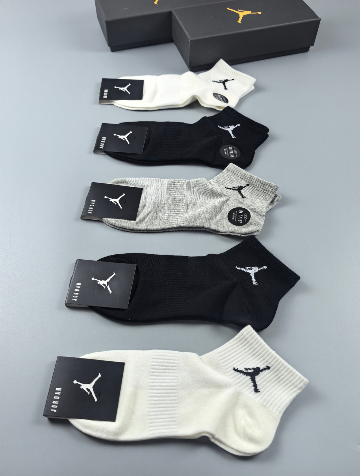 Jordan Cotton Breathable Socks – 5-Pair Pack