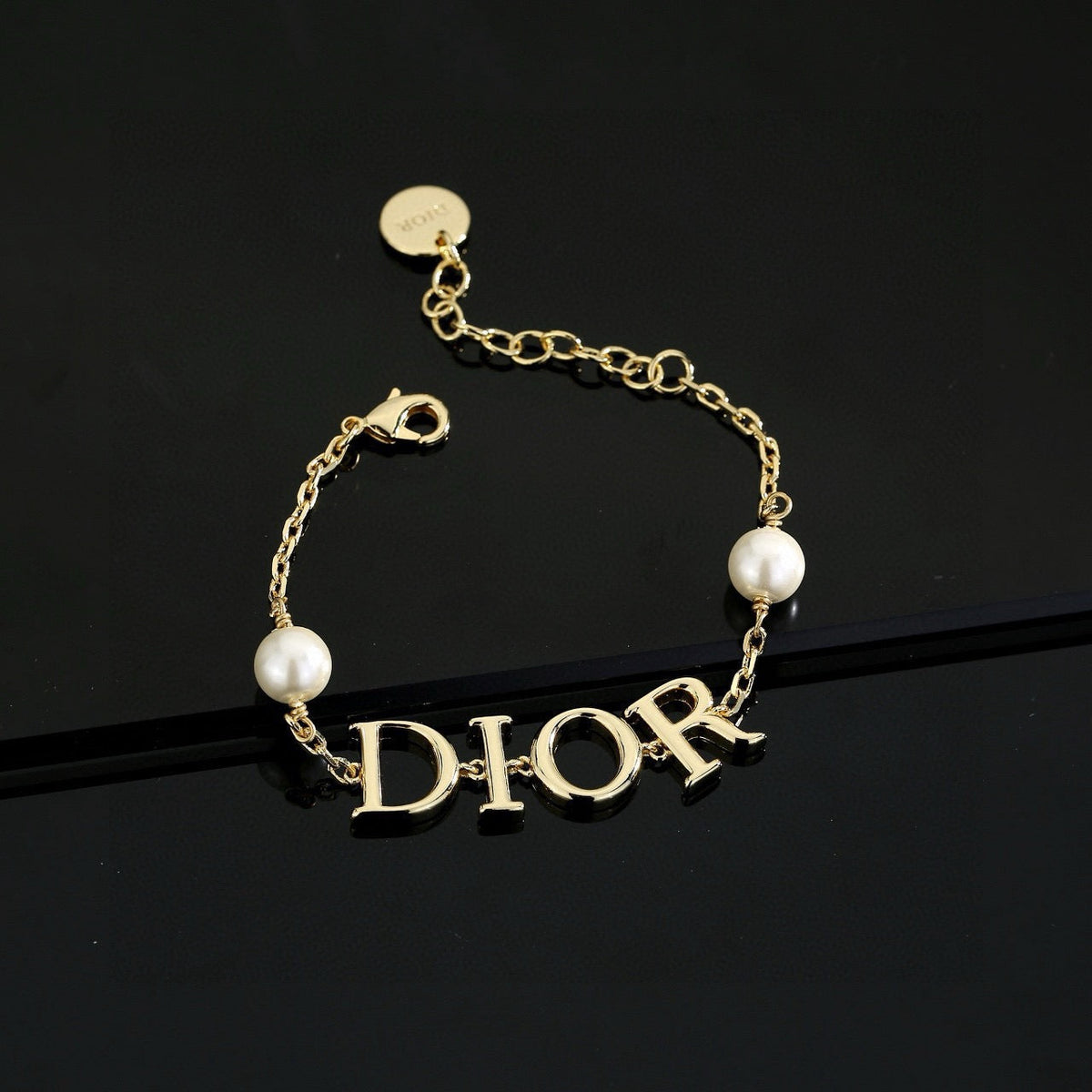 Martin Graham bracelet in polished metal-tone – main product view