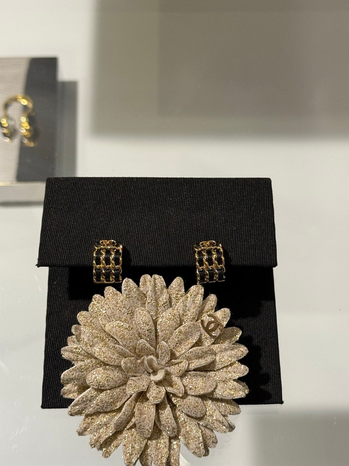 Martin Graham stud earrings in polished metal-tone – main product view