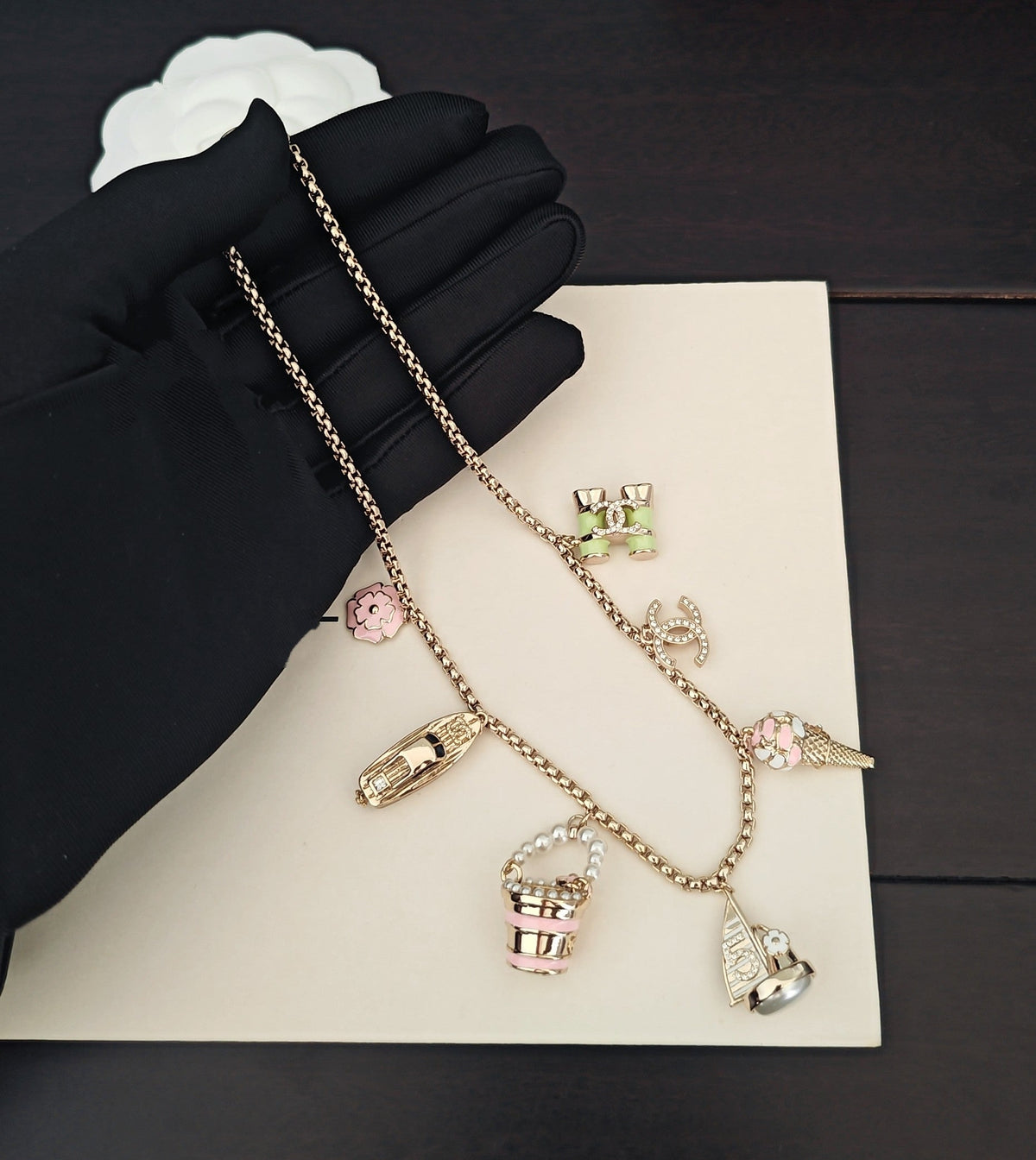 Martin Graham pendant necklace in polished metal-tone – main product view