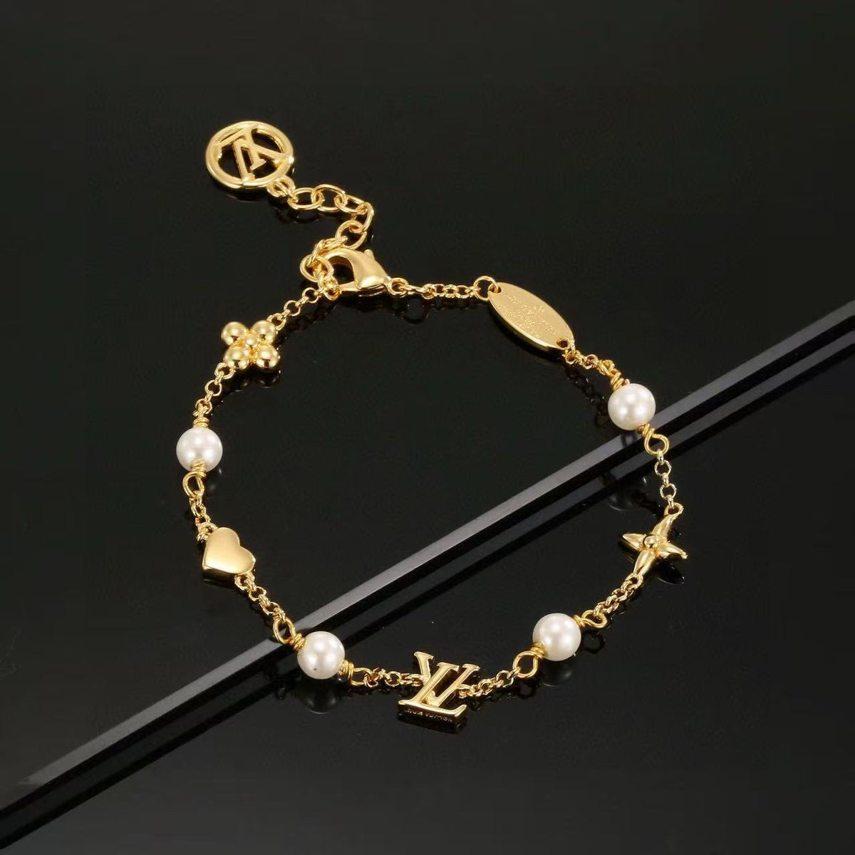 Martin Graham bracelet in polished metal-tone – main product view