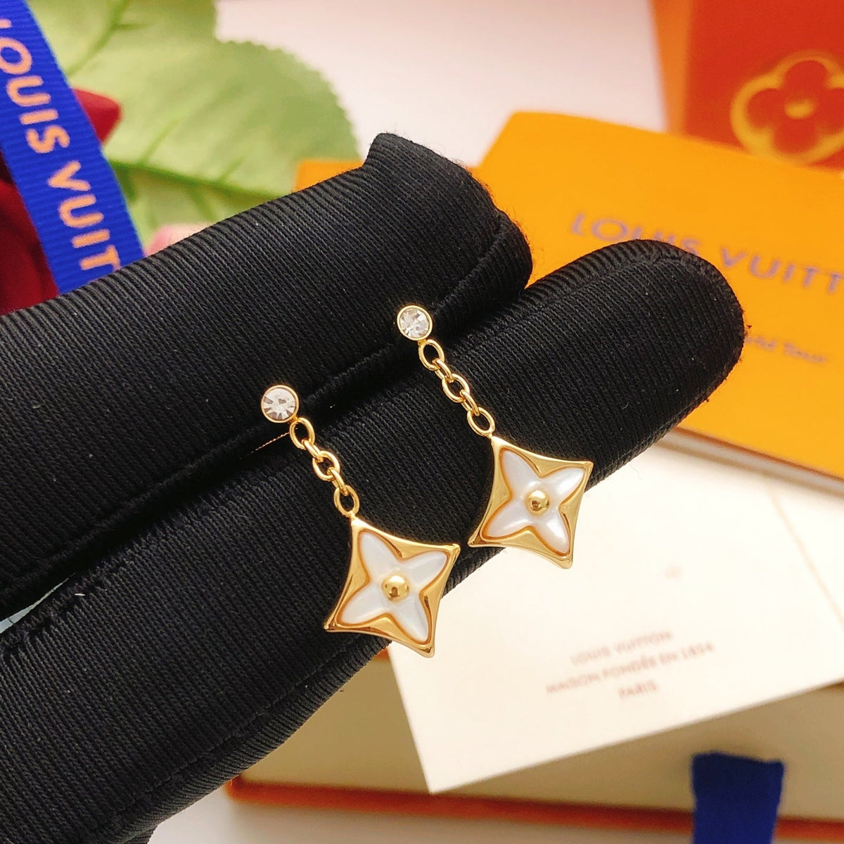 Martin Graham stud earrings in polished metal-tone – main product view