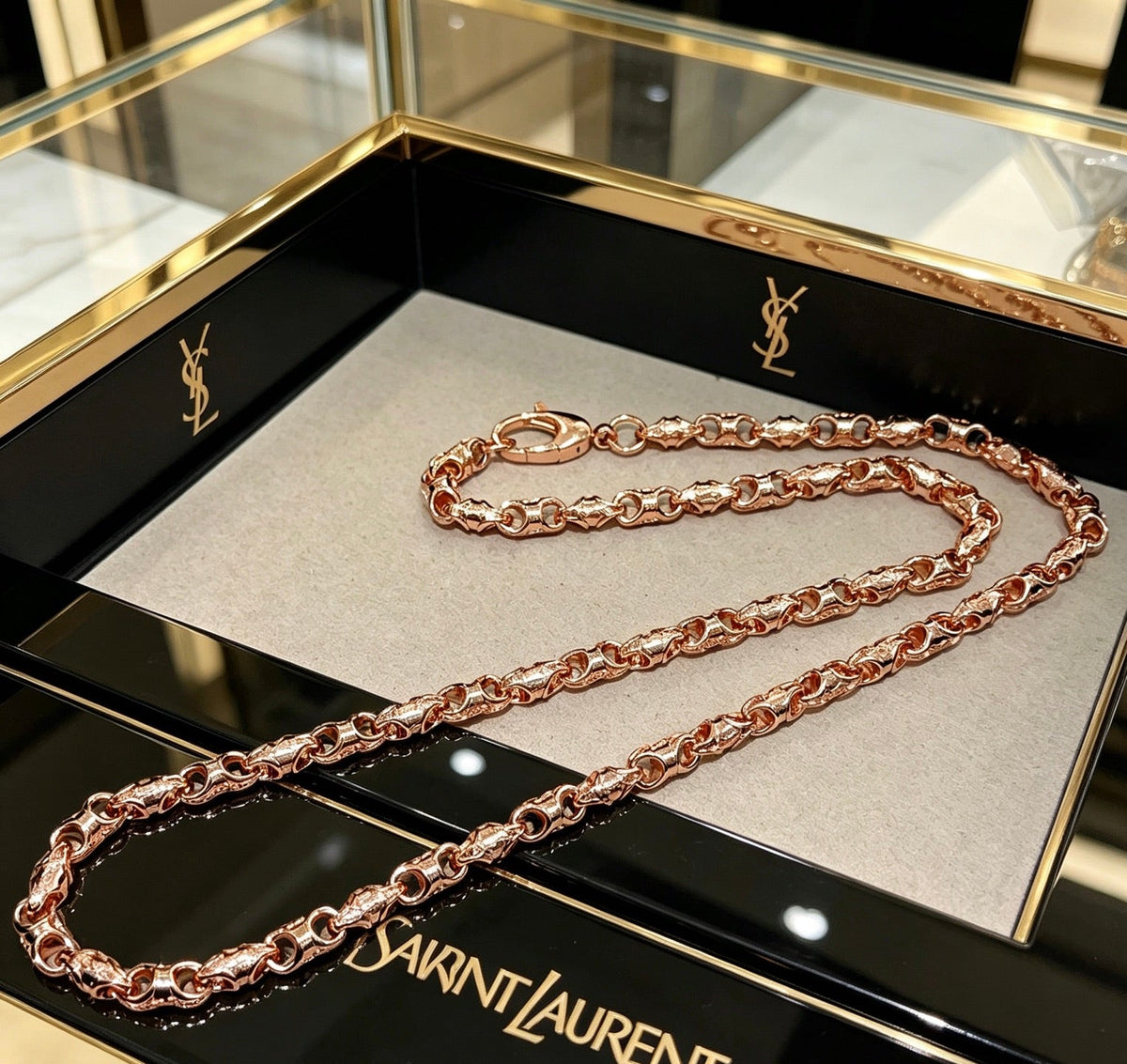 Martin Graham pendant necklace in polished metal-tone – main product view