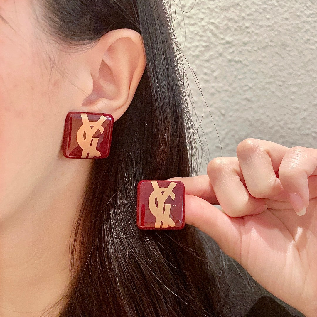 Martin Graham stud earrings in polished metal-tone – main product view