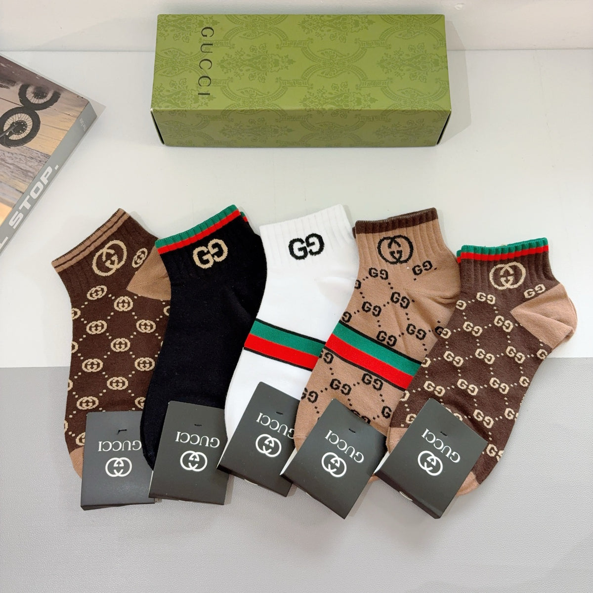 Gucci Cotton Socks – 5-Pair Pack