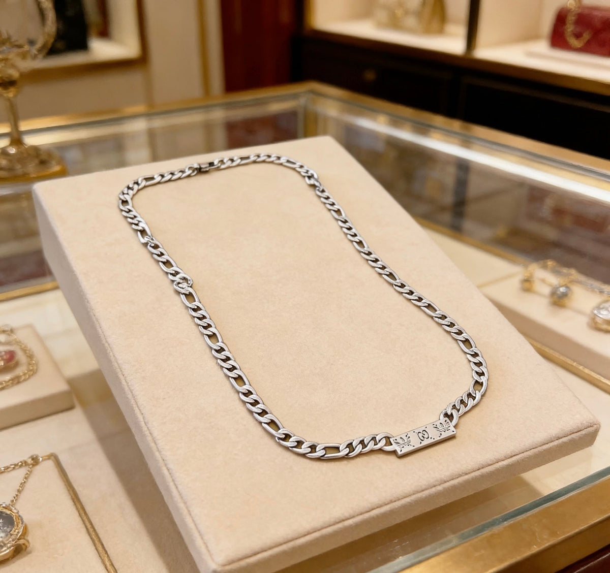 Martin Graham pendant necklace in polished metal-tone – main product view