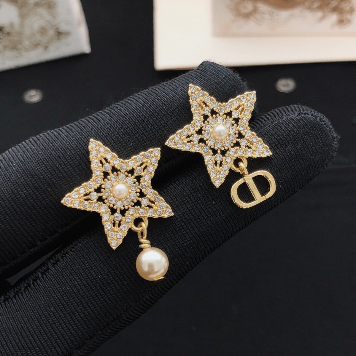Martin Graham stud earrings in polished metal-tone – main product view