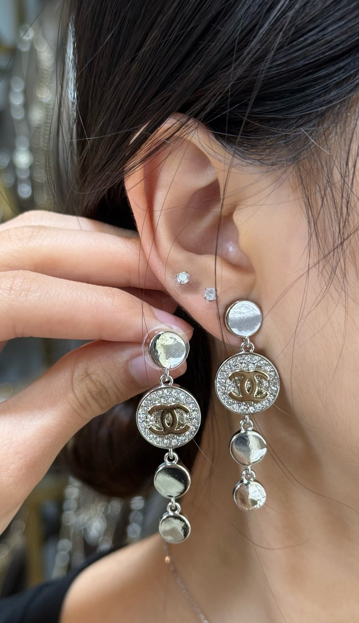 Martin Graham earrings in polished metal-tone – main product view