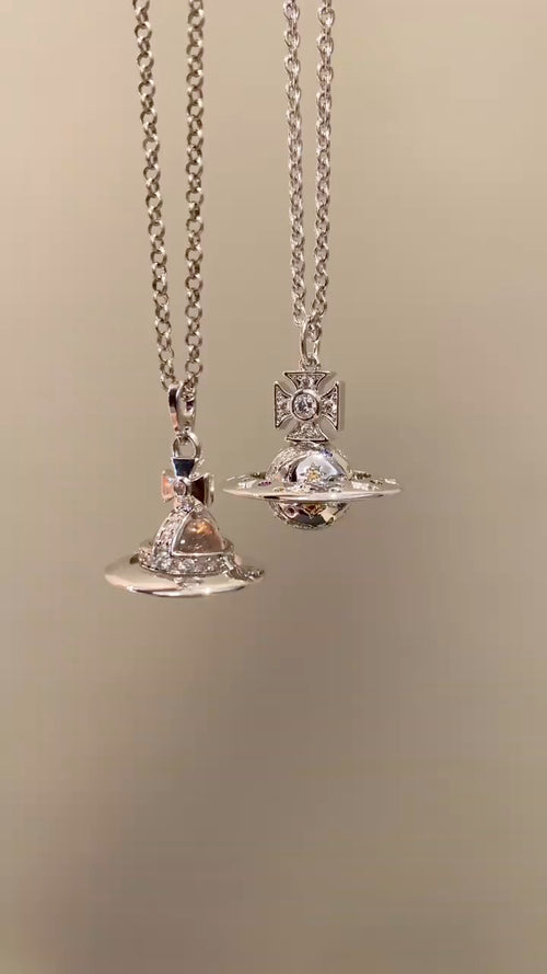 Martin Graham pendant necklace in polished metal-tone – main product view