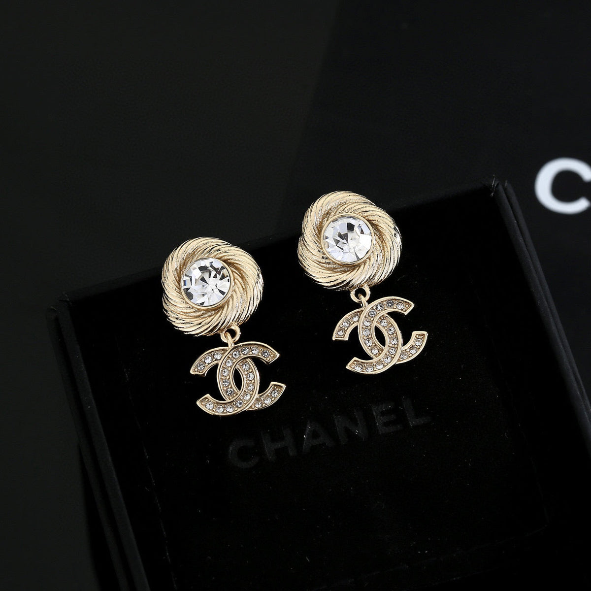 Martin Graham stud earrings in polished metal-tone – main product view