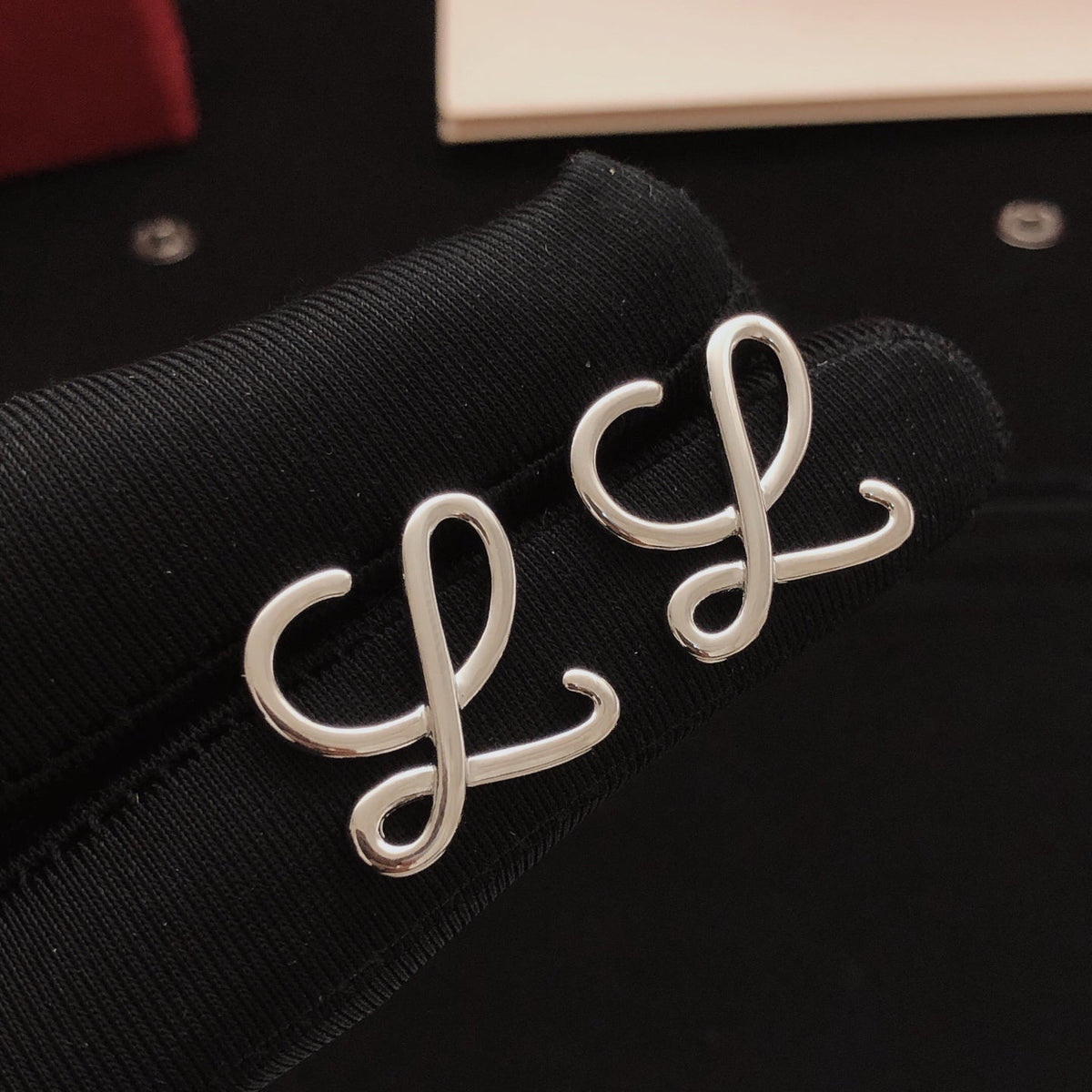 Martin Graham stud earrings in polished metal-tone – main product view