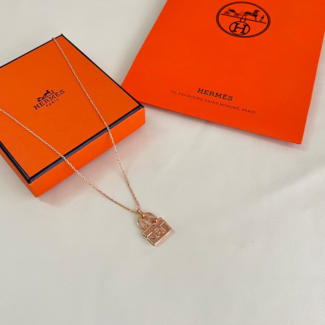 Martin Graham pendant necklace in polished metal-tone – main product view