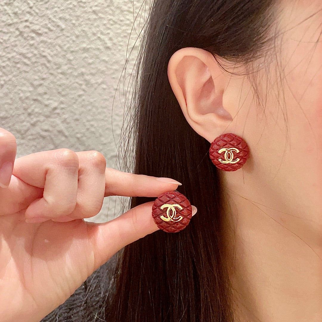 Martin Graham stud earrings in polished metal-tone – main product view
