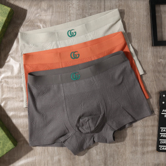 Gucci Cotton-Blend Tonal Jacquard Men's Underwear - 3-Piece Box